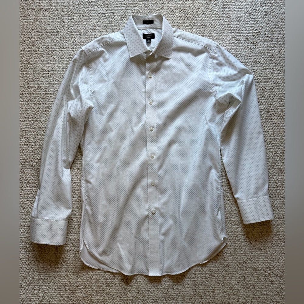 J. Crew Men’s Ludlow Slim Fit Dress Shirt - White - Size 15/32